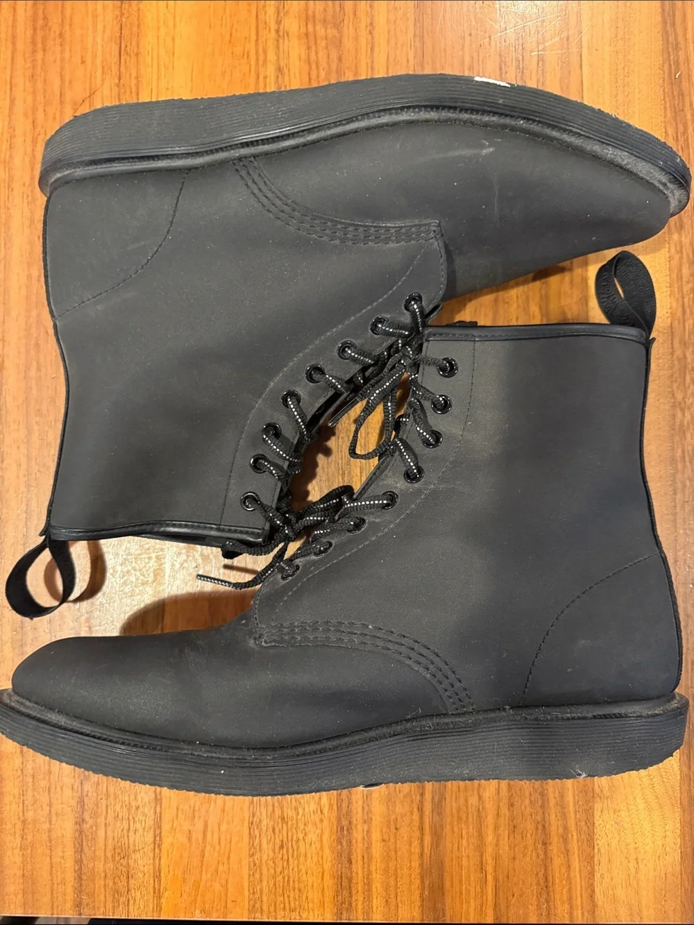 Dr. Marten’s Whiton Black Reflective Boots men’s 11, women’s 12